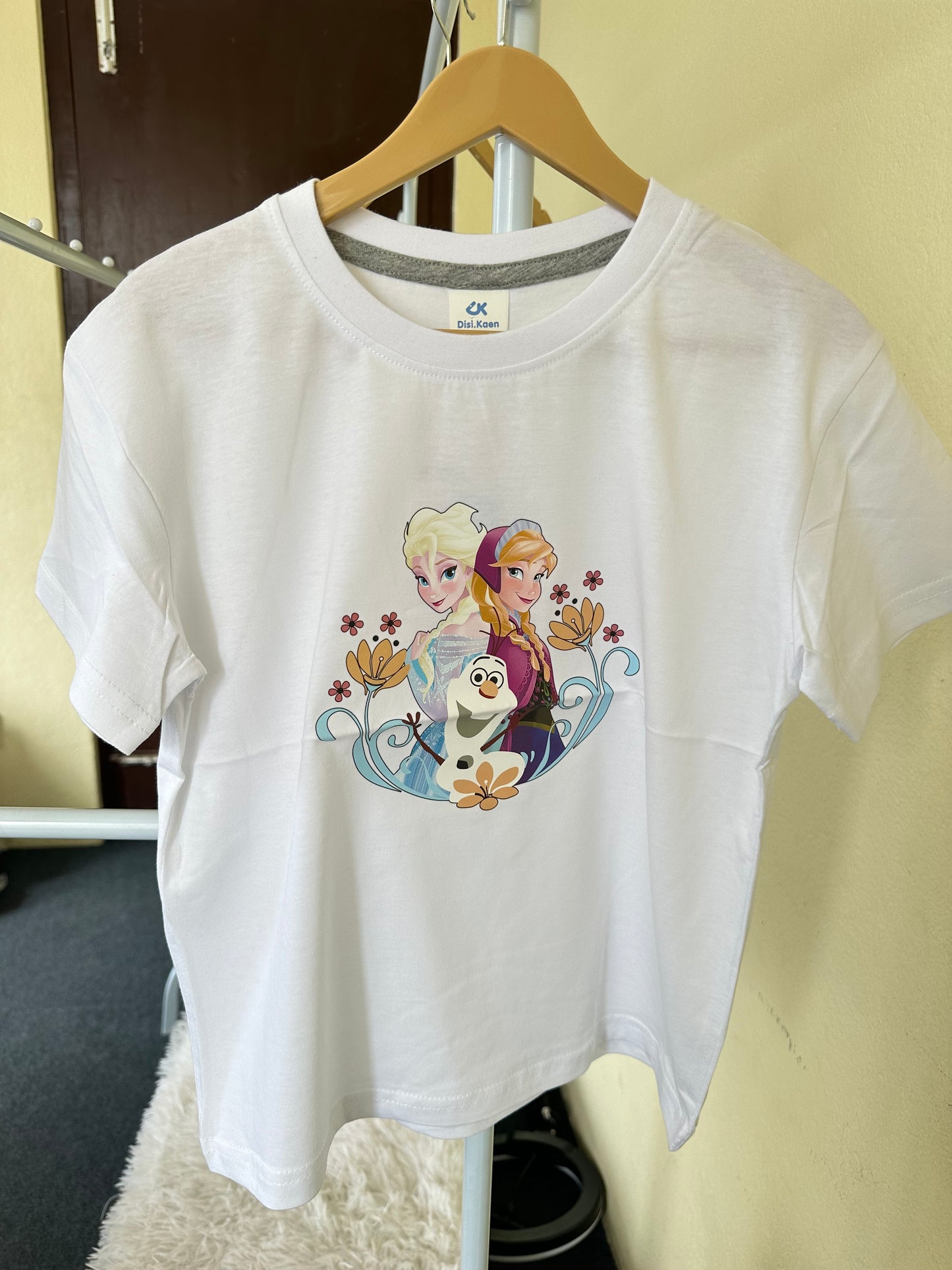 White Forzen Princess Summer T-shirts