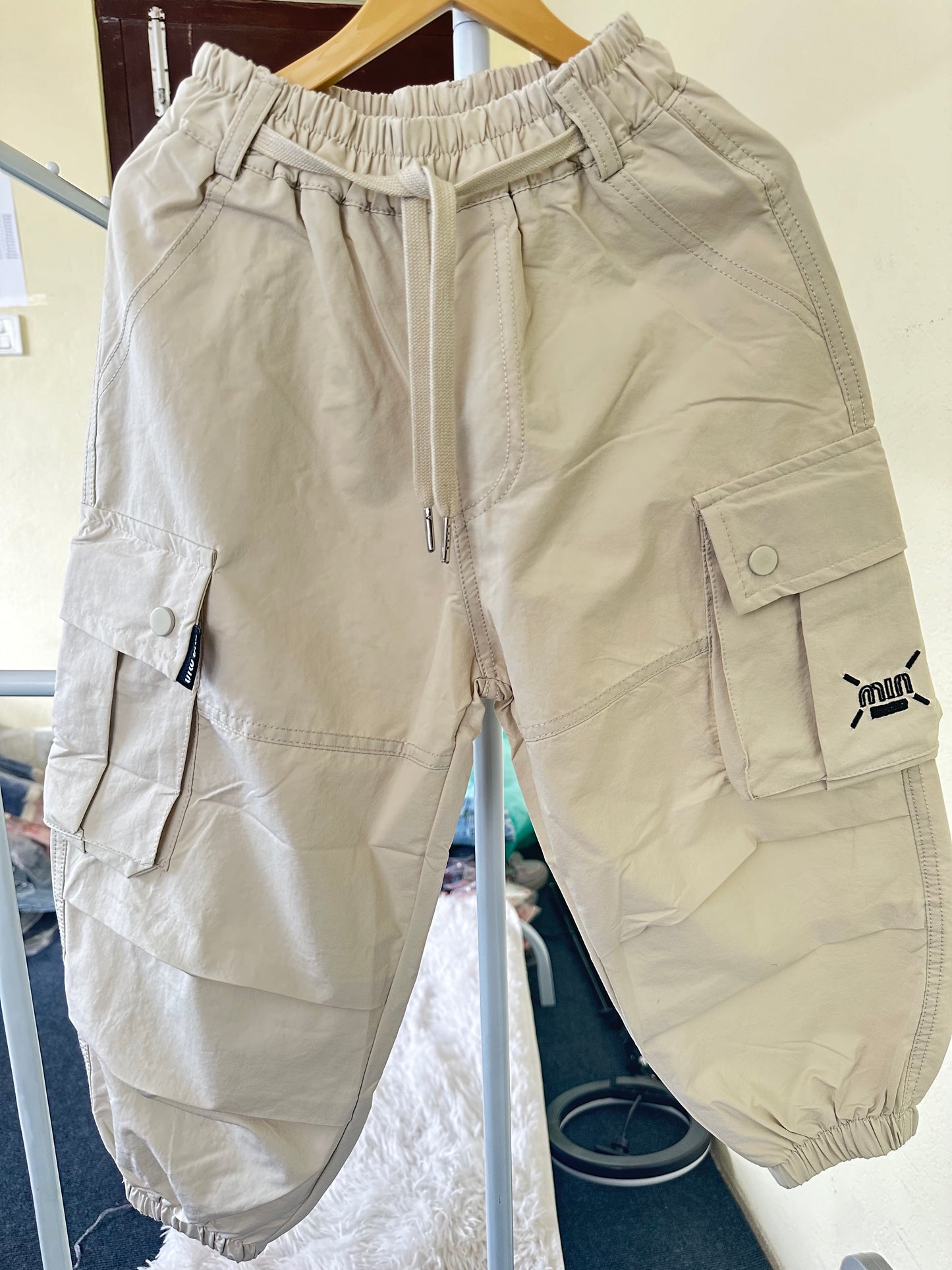 Cream Cargo Pant
