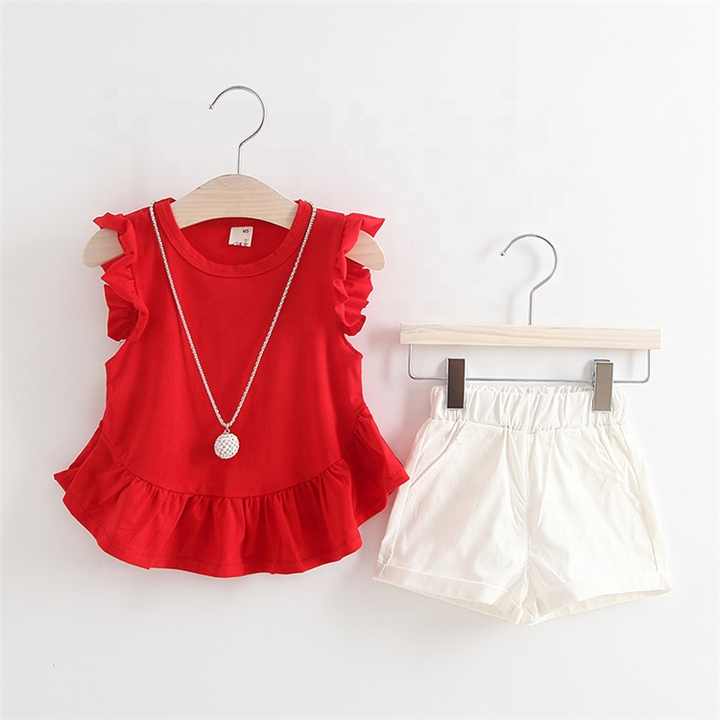 Baby frock designs kids clothing set