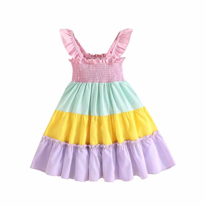 Colourful sleeveless Summer Dress
