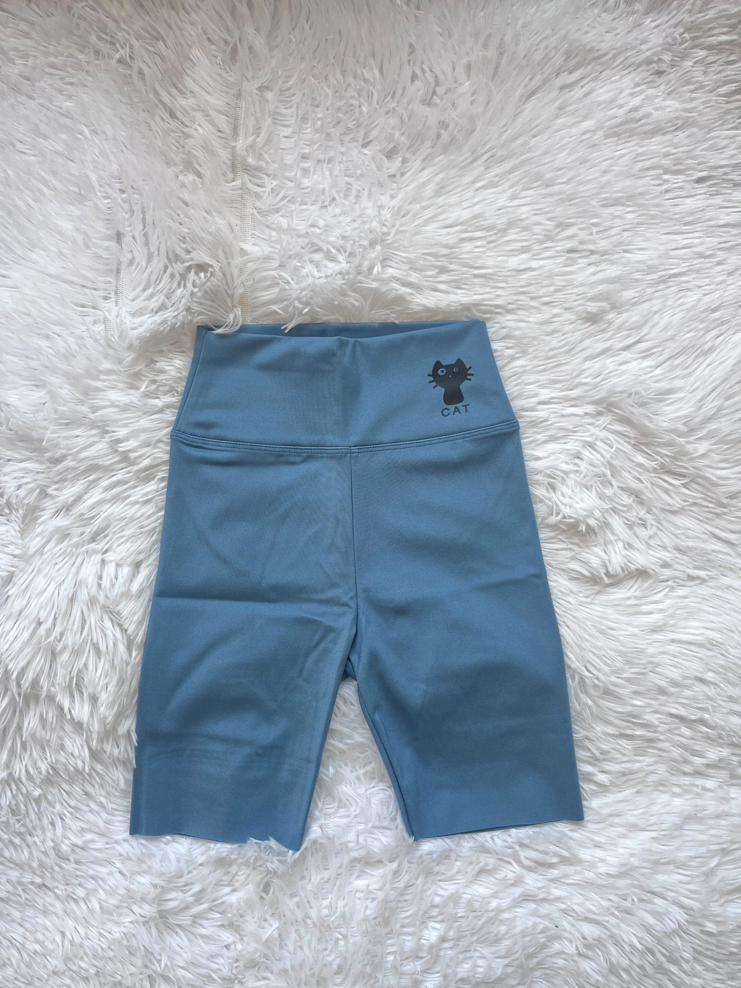 Cat printed shorts leggings