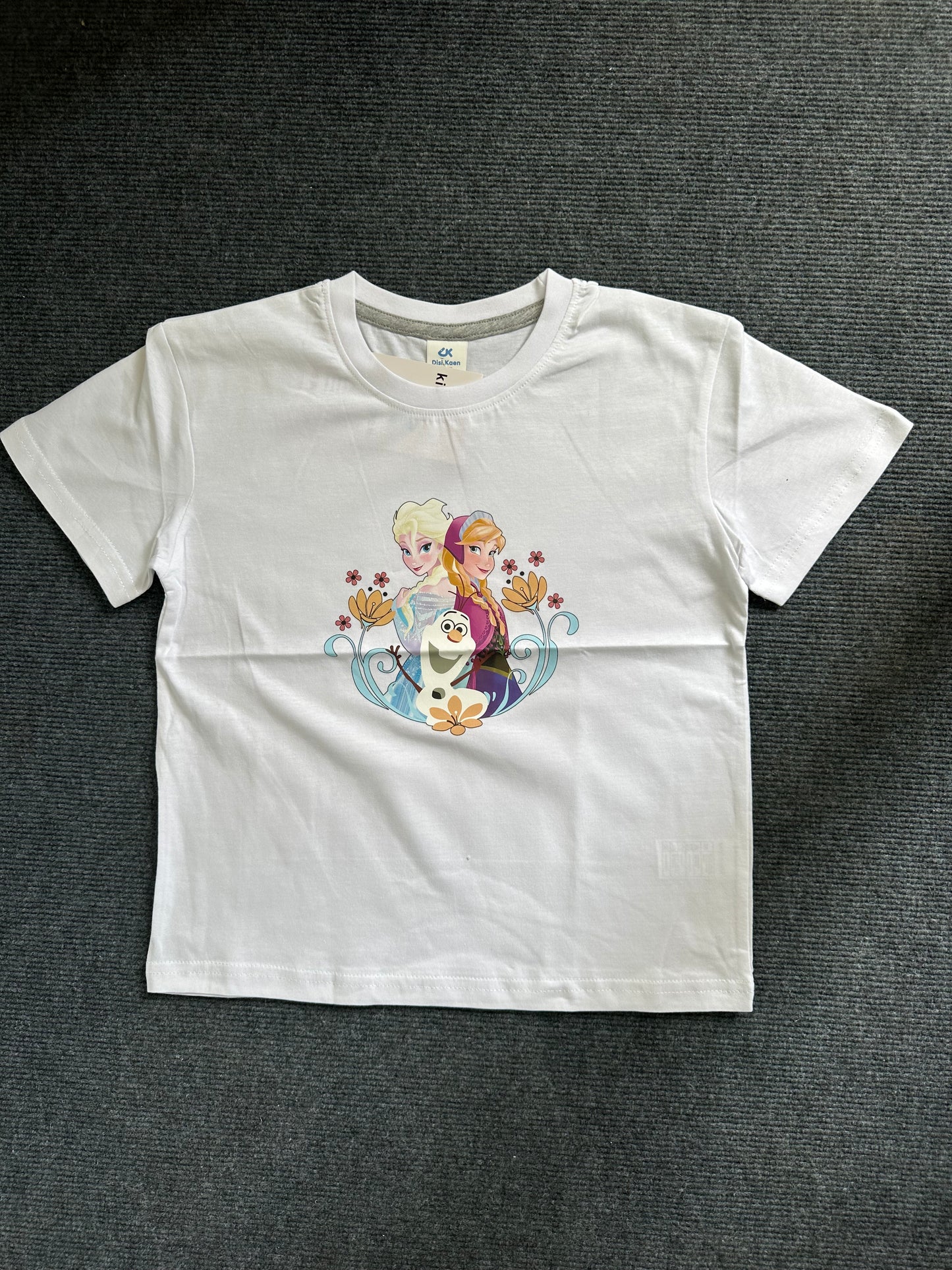 White Forzen Princess Summer T-shirts