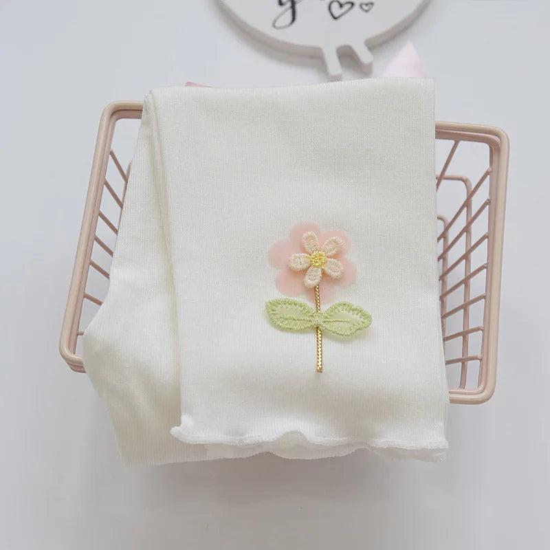  Baby Leggings Flower embroided leggings