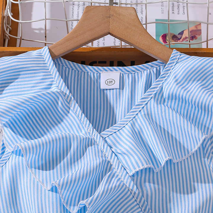 Blue Vertical Summer Dress