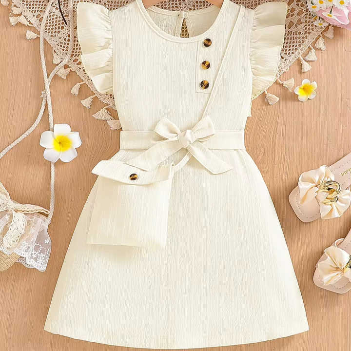 Fly Sleeve Girls Dress