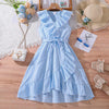 Blue Vertical Summer Dress