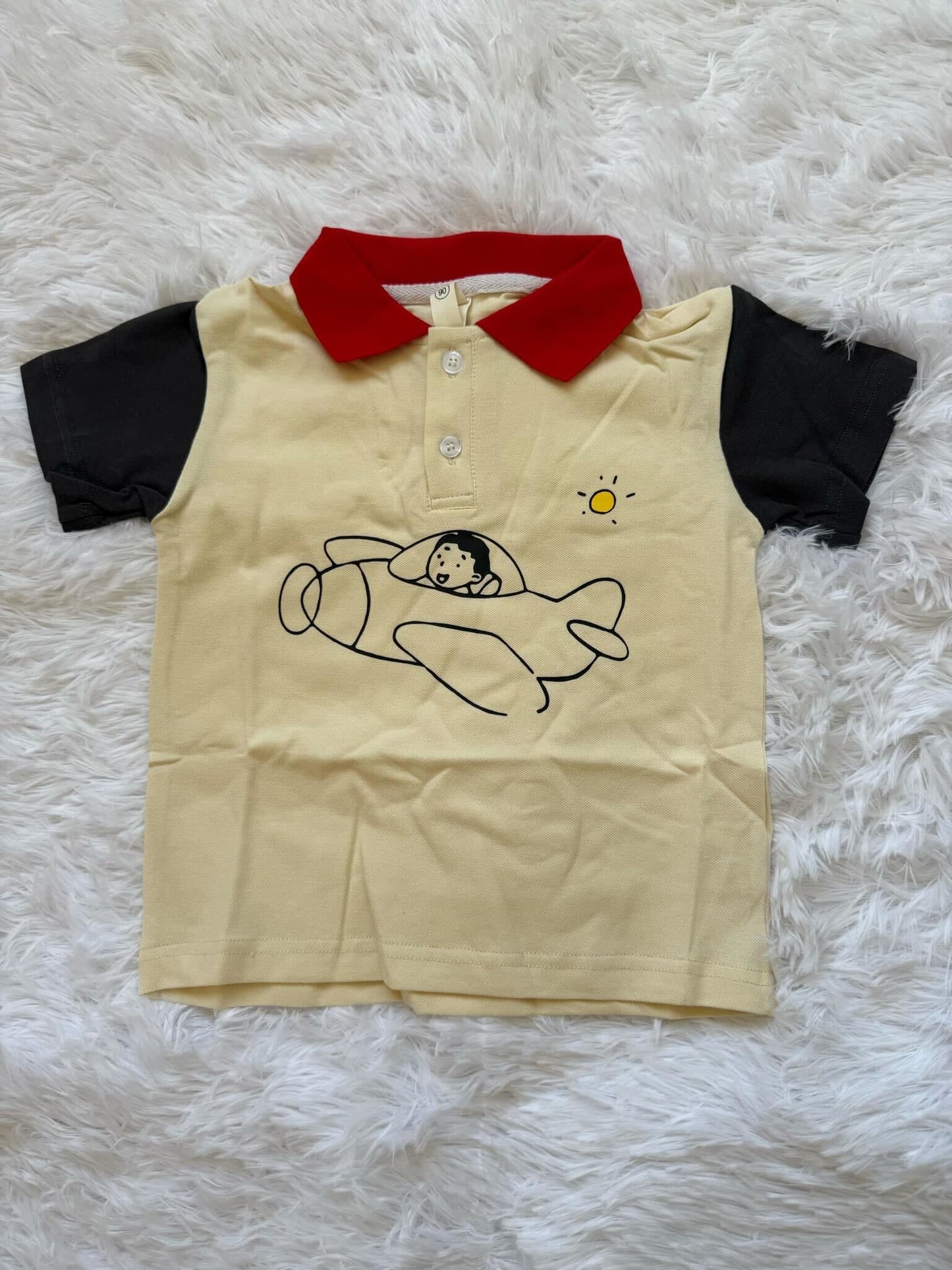 Red collar polo T-Shirt