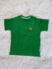Green t-shirt  and Black pant boys clothing set