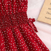 Ruffle Sleeveless Polka Dot Girls Dress