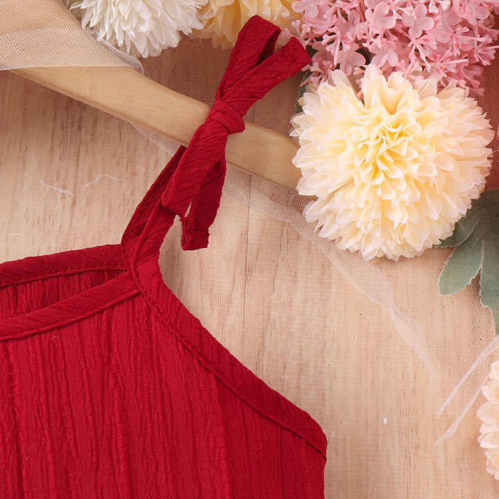 Flower Embroidery Skirt A-line Dress