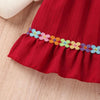 Flower Embroidery Skirt A-line Dress